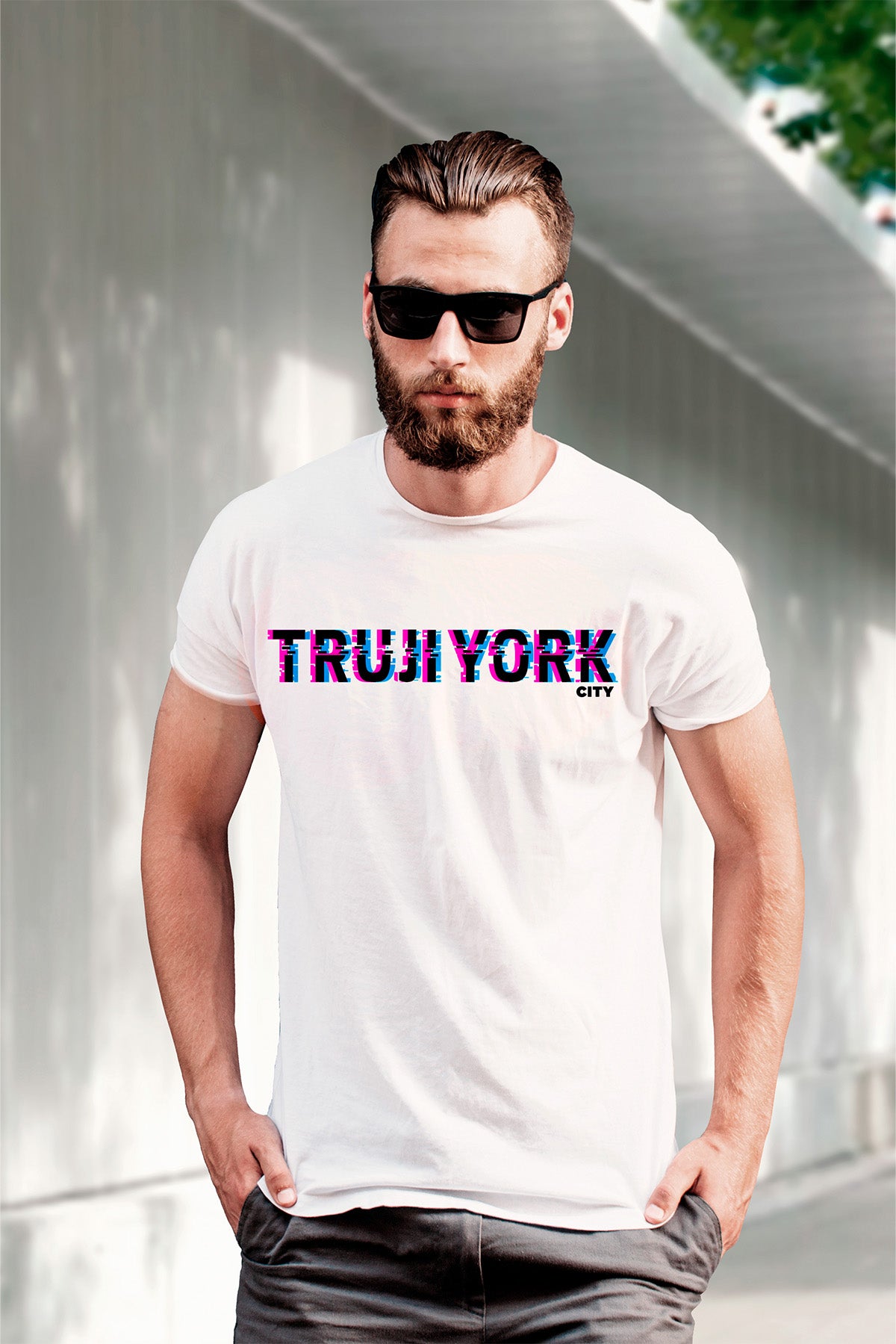 T-shirt Trujiyork Glitch